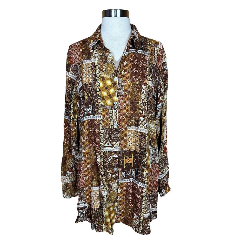 Jane + Delancey Boho Oversized Patchwork Floral P… - image 2